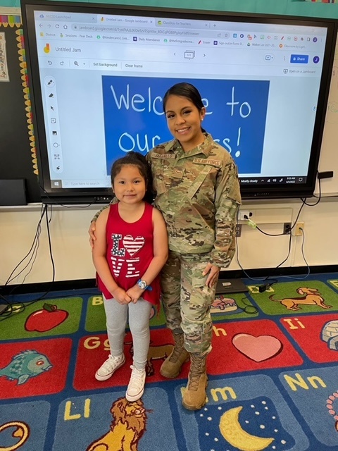 Airman Surprises Daughter at Elementary School