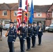 USAF honor guard participate in Lavenham Memorial ceremony