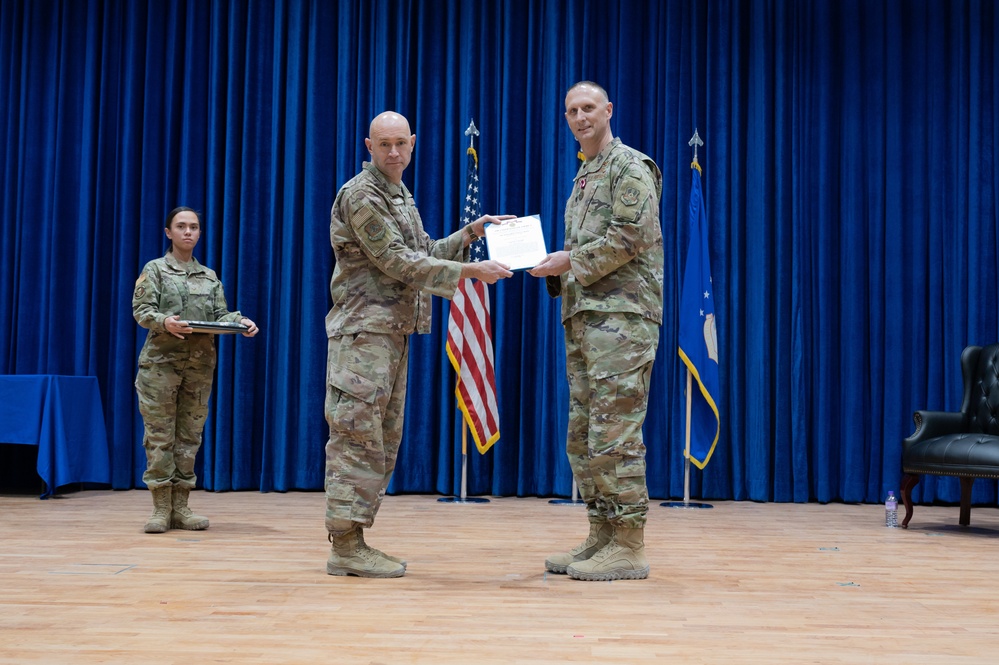 387th Air Expeditionary Squadron holds change of command ceremony