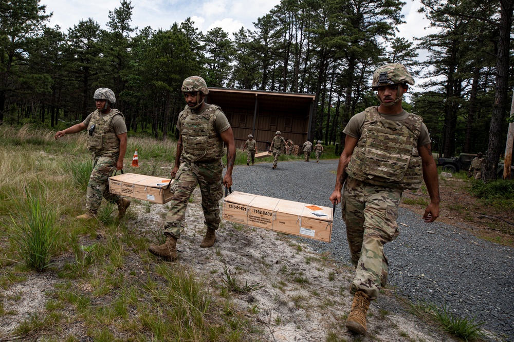 1-114th Infantry Regiment mortar platoon training