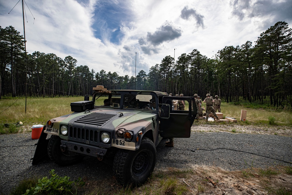 1-114th Infantry Regiment mortar platoon training