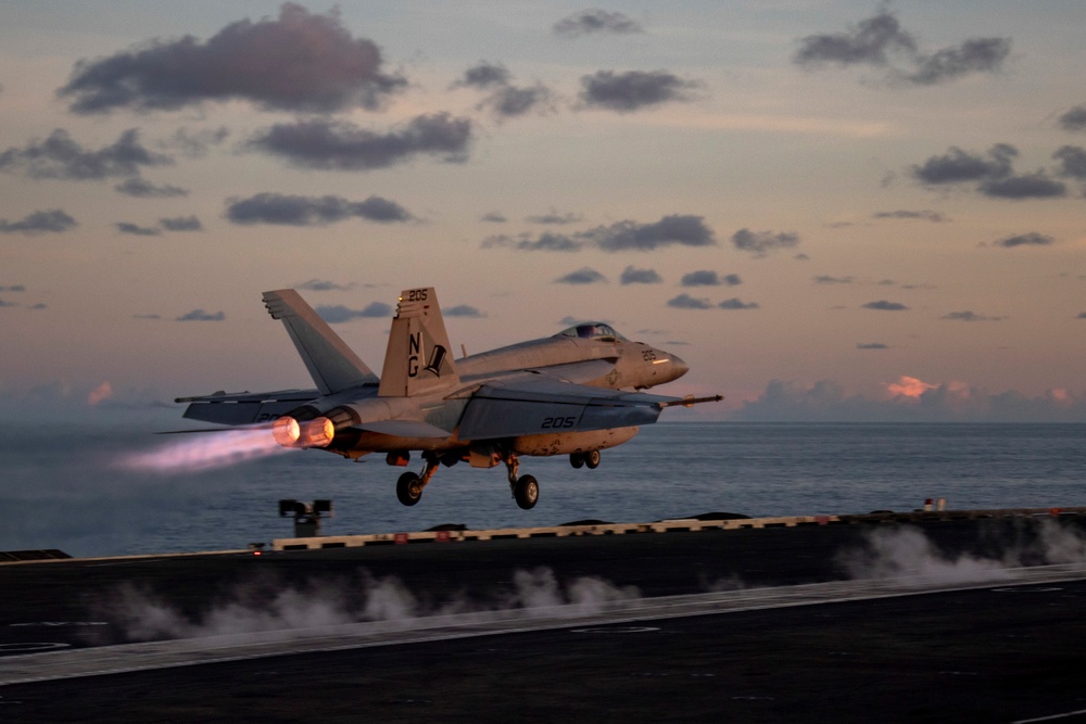 Abraham Lincoln conducts flight operations