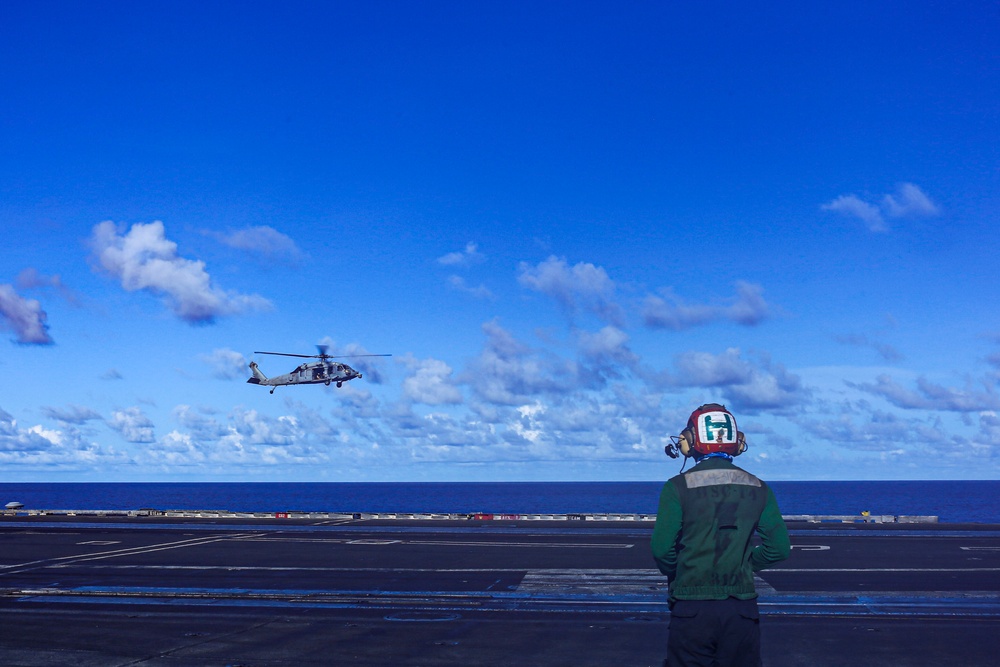 Abraham Lincoln conducts flight operations