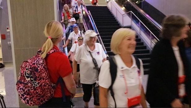 109 female Veterans return from Honor flight