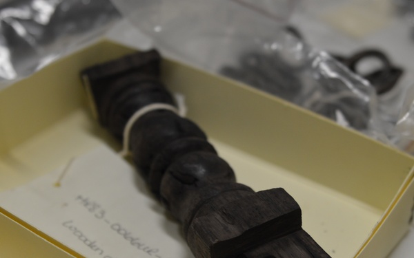 Museum volunteers visit artifact storage facility