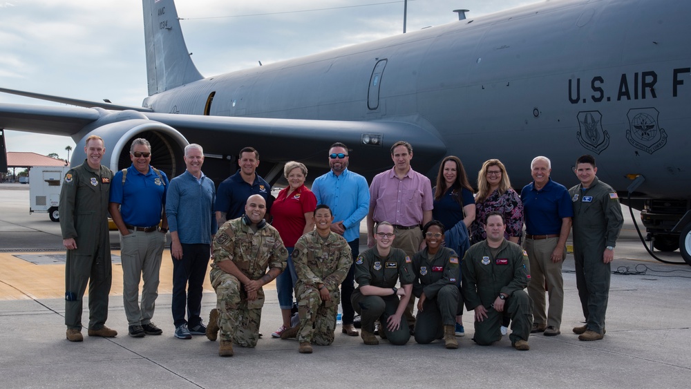6th ARW hosts honorary commanders for immersion flight