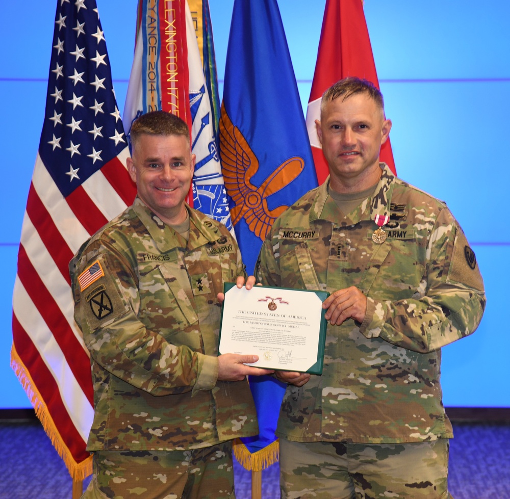 DVIDS - Images - CW4 McCurry Receives Meritorious Service Medal