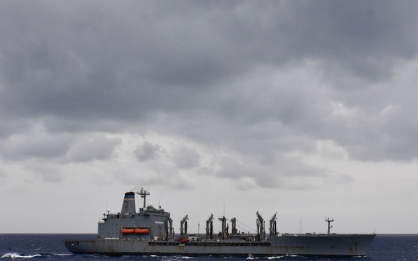 USCGC Hamilton conducts a Fueling at Sea Exercise with USNS Kanawha