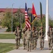 2/11 ABN's First Commander stands with Color Guard