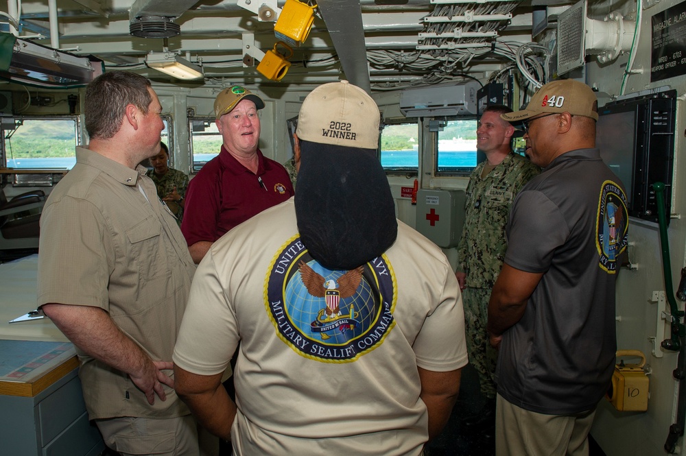 Military Sealift Command Director, Maritime Operations Visits Frank Cable