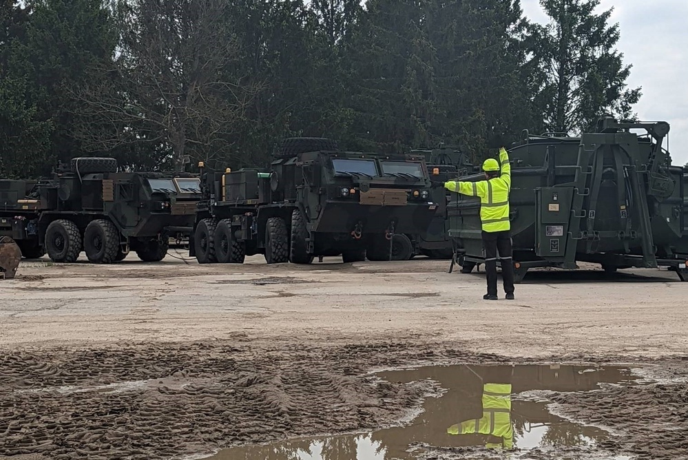 APS-2 vehicles, equipment sets return from DEFENDER-Europe 22