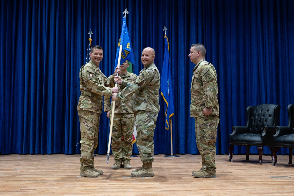 405th Expeditionary Aeromedical Evacuation Squadron holds change of command ceremony