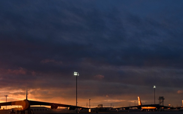 B-52H at sunrise