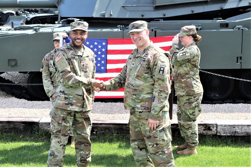 Reenlistment Ceremony at Fort McCoy's Equipment Park