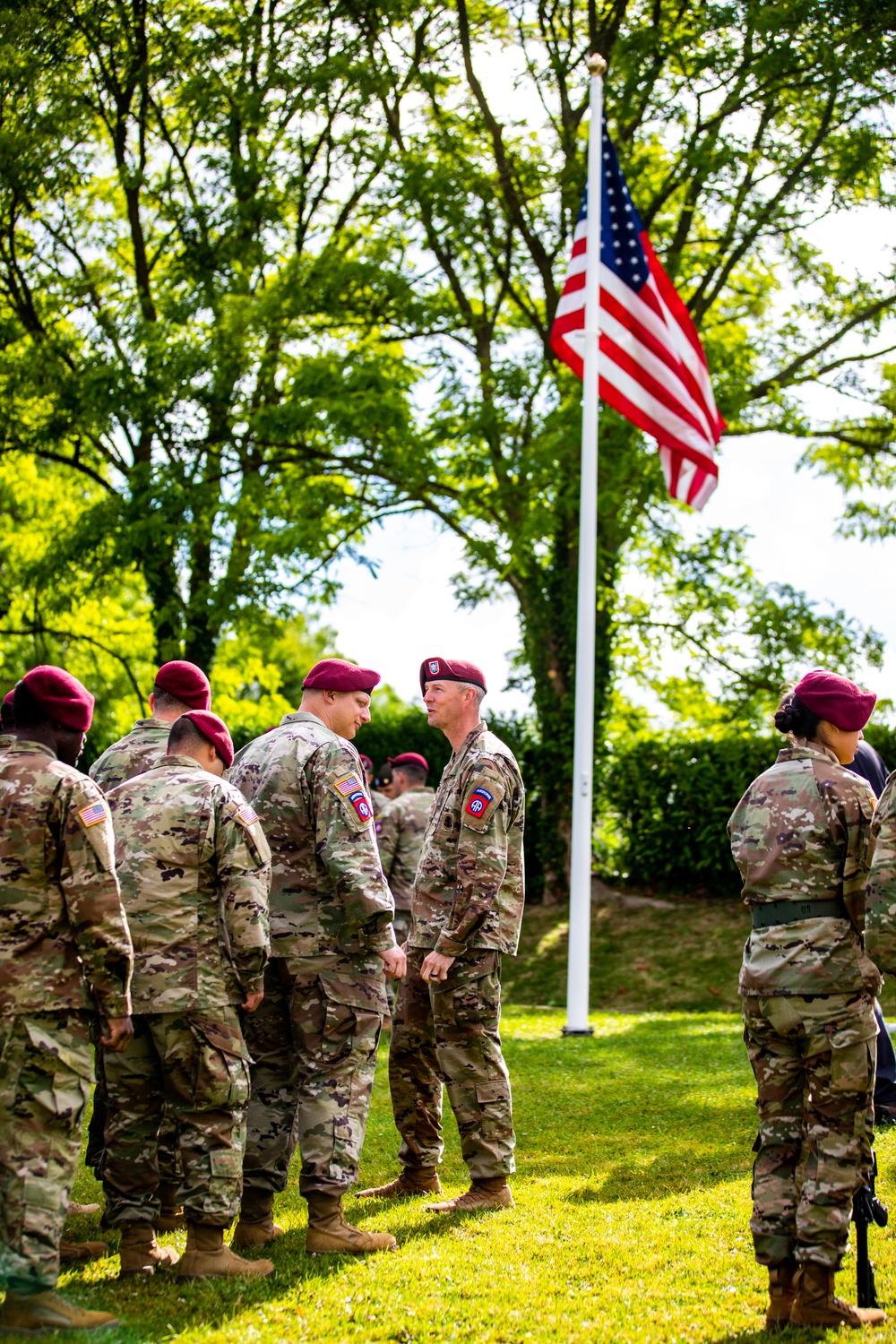 Airborne Memorial Ceremony at Iron Mike