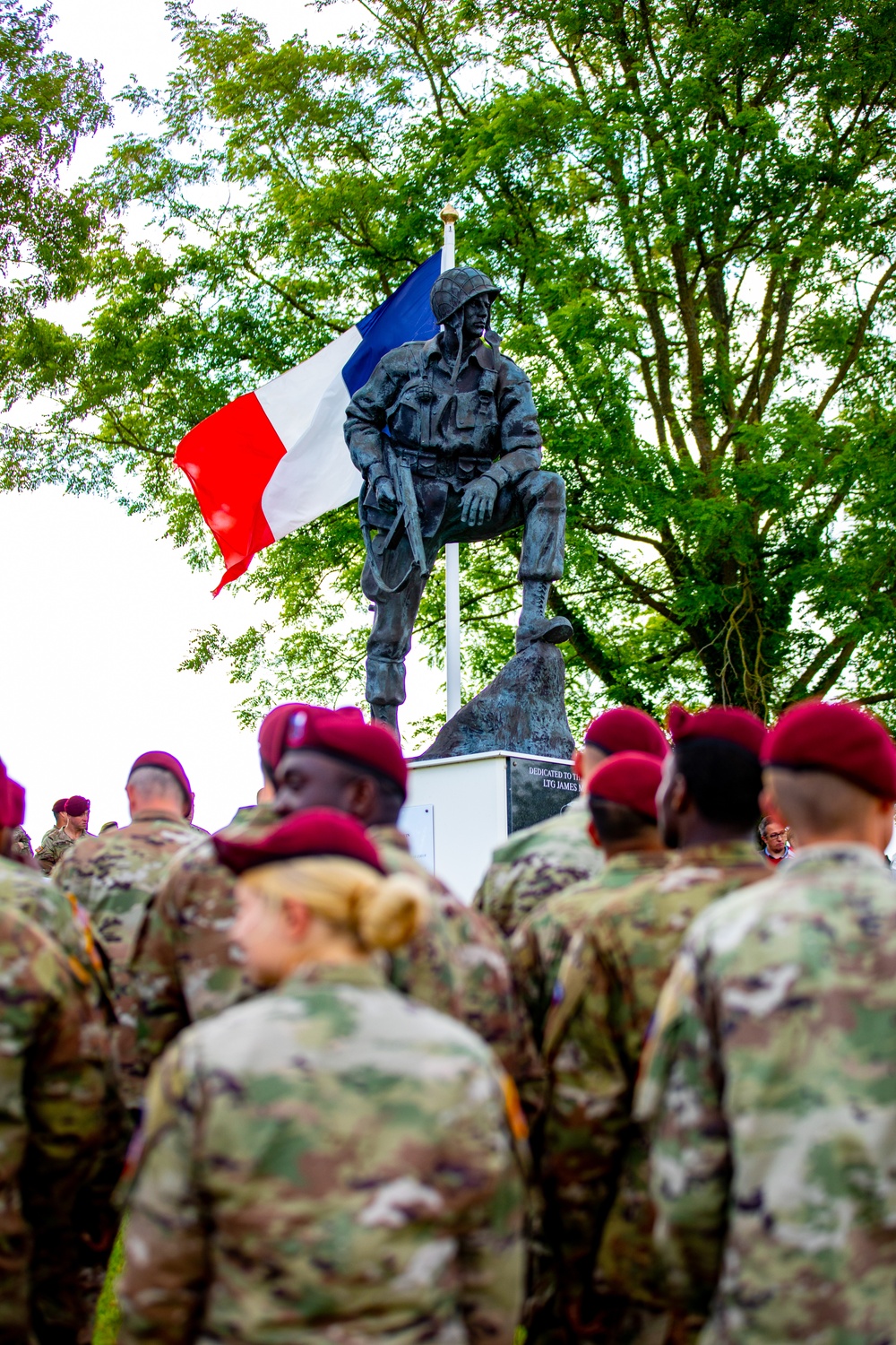 Airborne Memorial Ceremony at Iron Mike