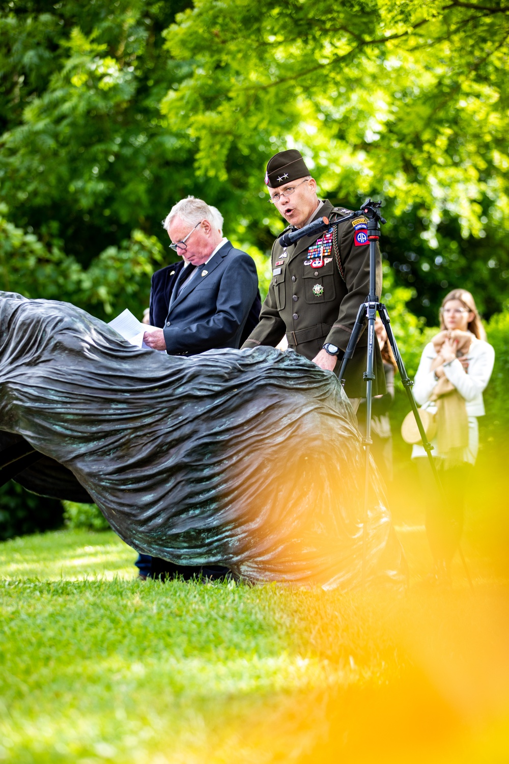 Airborne Memorial Ceremony at Iron Mike