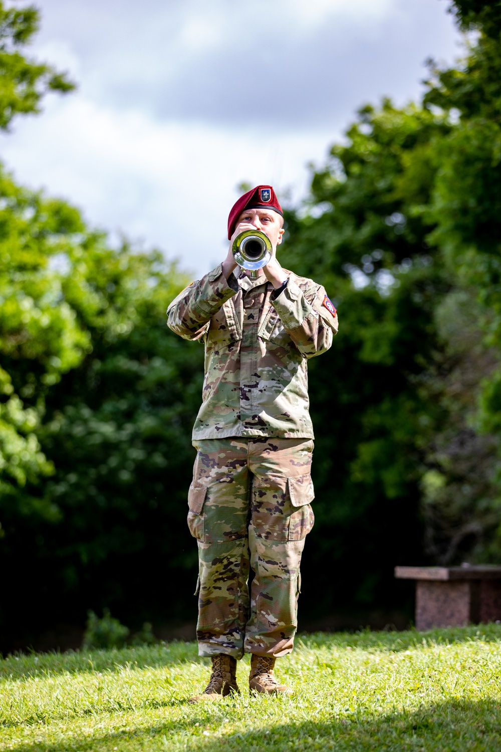 Airborne Memorial Ceremony at Iron Mike