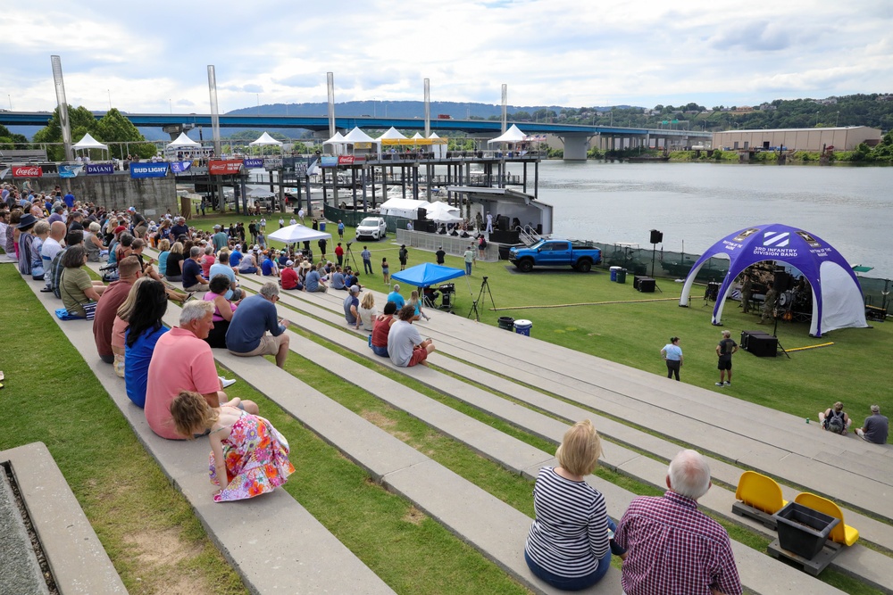 3rd Infantry Division Band Performs at Riverbend Festival