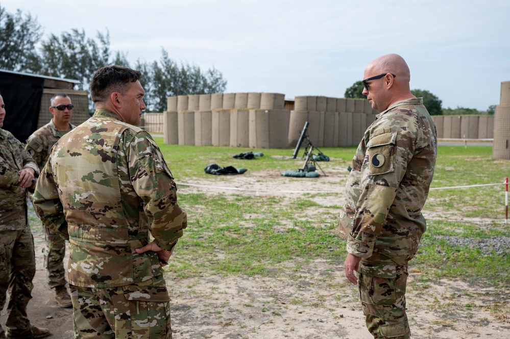 U.S. Air Force Col. Jason Chambers, 449th Air Expeditionary Group commander visits Camp Simba, Kenya