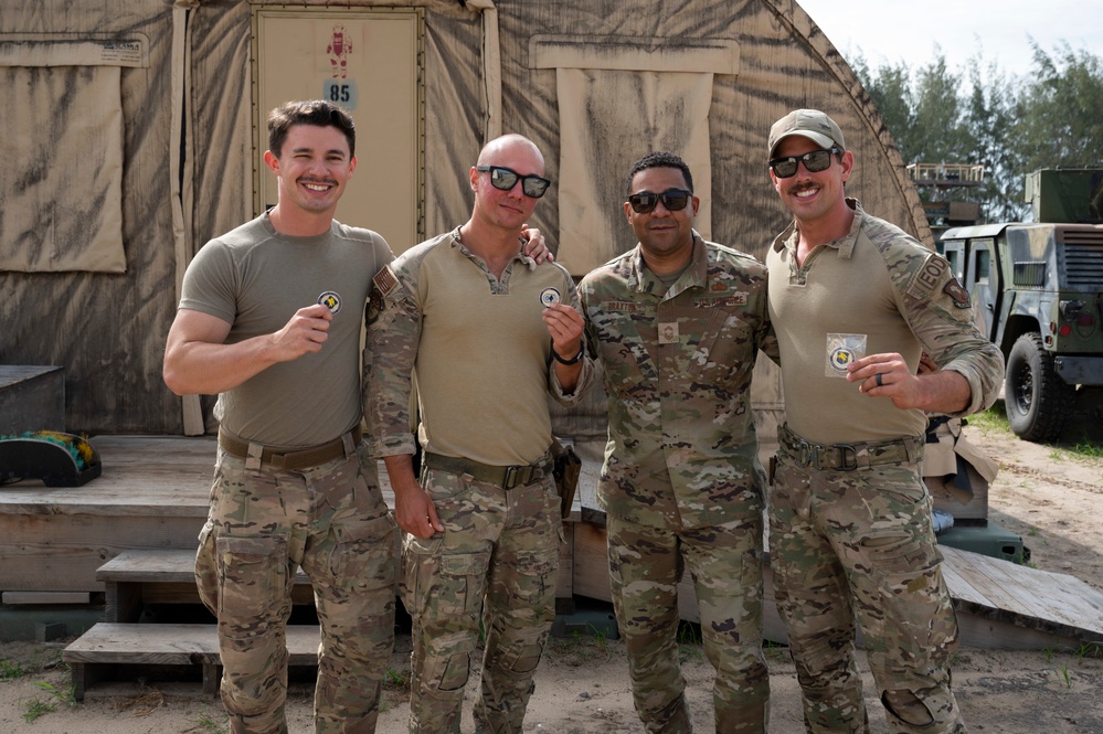 U.S. Air Force Col. Jason Chambers, 449th Air Expeditionary Group commander visits Camp Simba, Kenya