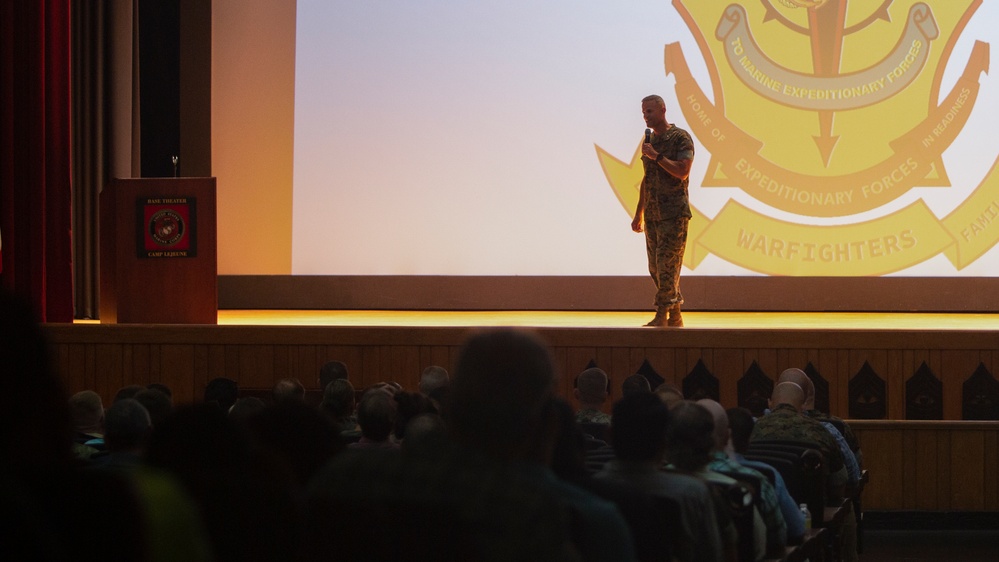 MCB Camp Lejeune receives the Commander in Chief Installation Excellence Award