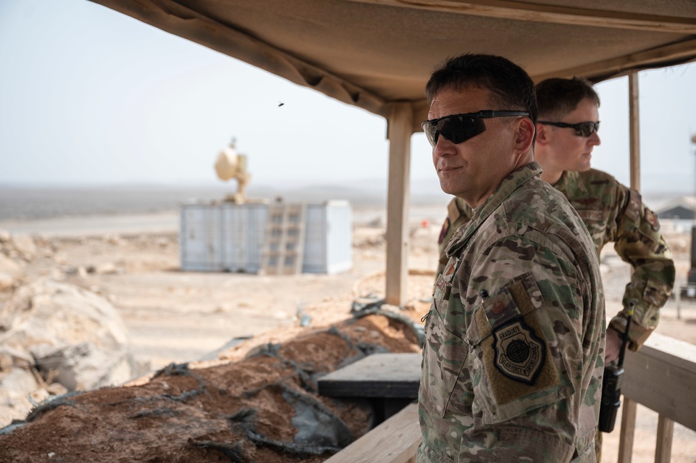 Incoming  449th Air Expeditionary Group commander visits Chabelley Airfield, Djibouti