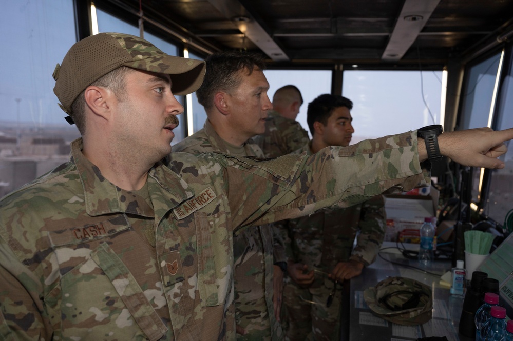 Incoming  449th Air Expeditionary Group commander visits Chabelley Airfield, Djibouti