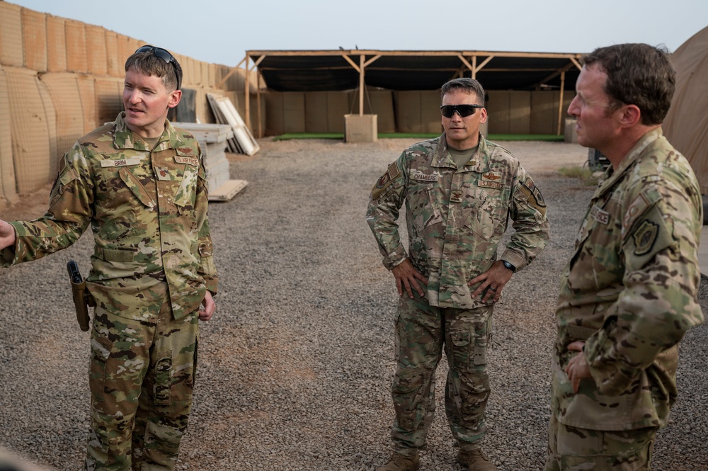 Incoming  449th Air Expeditionary Group commander visits Chabelley Airfield, Djibouti