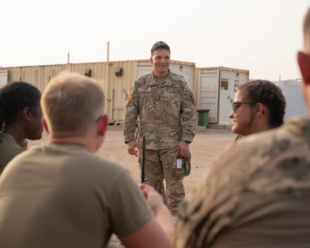 Incoming  449th Air Expeditionary Group commander visits Chabelley Airfield, Djibouti