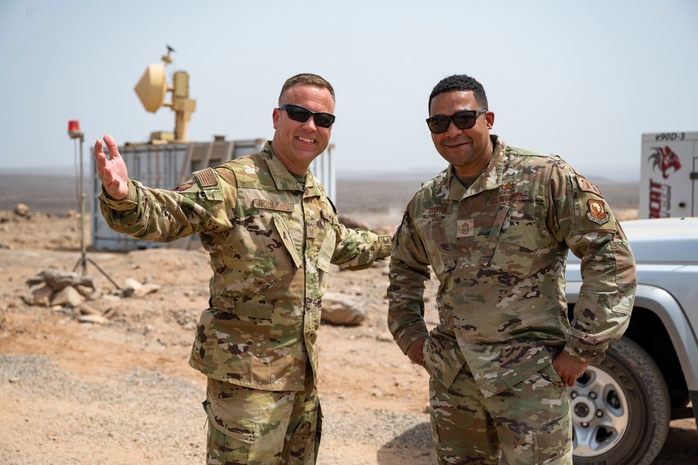 Incoming  449th Air Expeditionary Group commander visits Chabelley Airfield, Djibouti