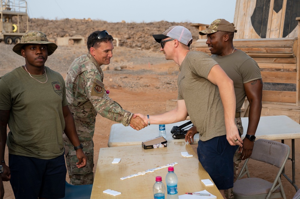 Incoming  449th Air Expeditionary Group commander visits Chabelley Airfield, Djibouti