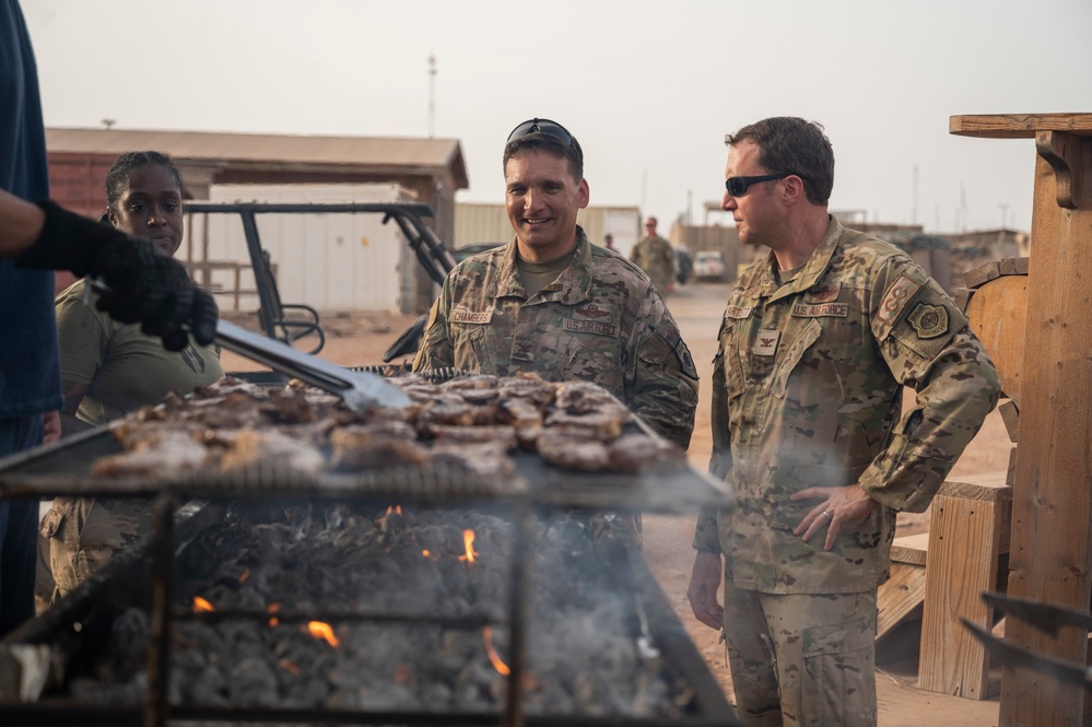 Incoming  449th Air Expeditionary Group commander visits Chabelley Airfield, Djibouti