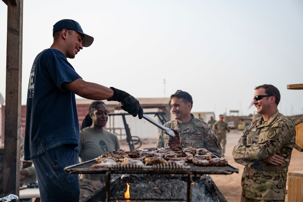 Incoming  449th Air Expeditionary Group commander visits Chabelley Airfield, Djibouti