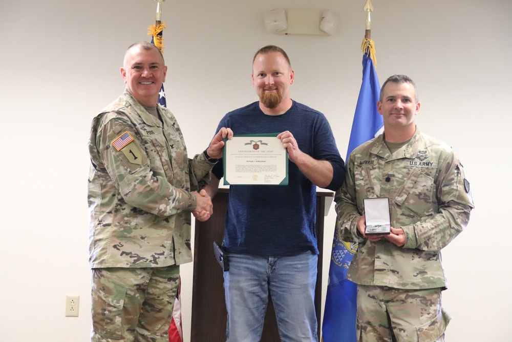 Fort McCoy DPW employees awarded Army Civil Service Commendation, Achievement Medals for OAW support