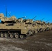 Soldiers from 1st Battalion, 63rd Armor Regiment get ready for gunnery