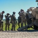 Soldiers from 1st Battalion, 63rd Armor Regiment get ready for gunnery