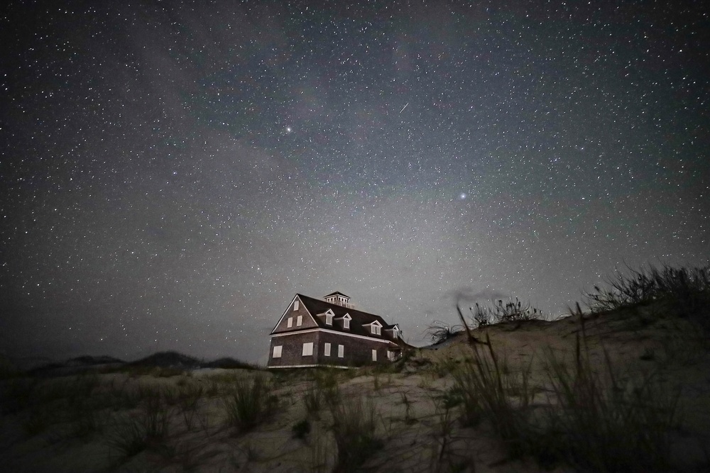 1898 Oregon Inlet Lifesaving Station Under the Stars