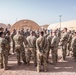 U.S. Air Force fire protection specialists conduct fire engine push ceremony at Nigerien Air Base 201, Niger