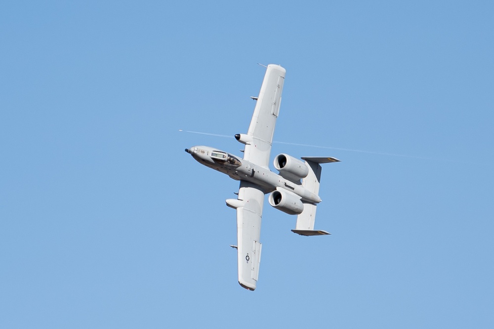 A-10 Demonstration Team practices for upcoming airshows