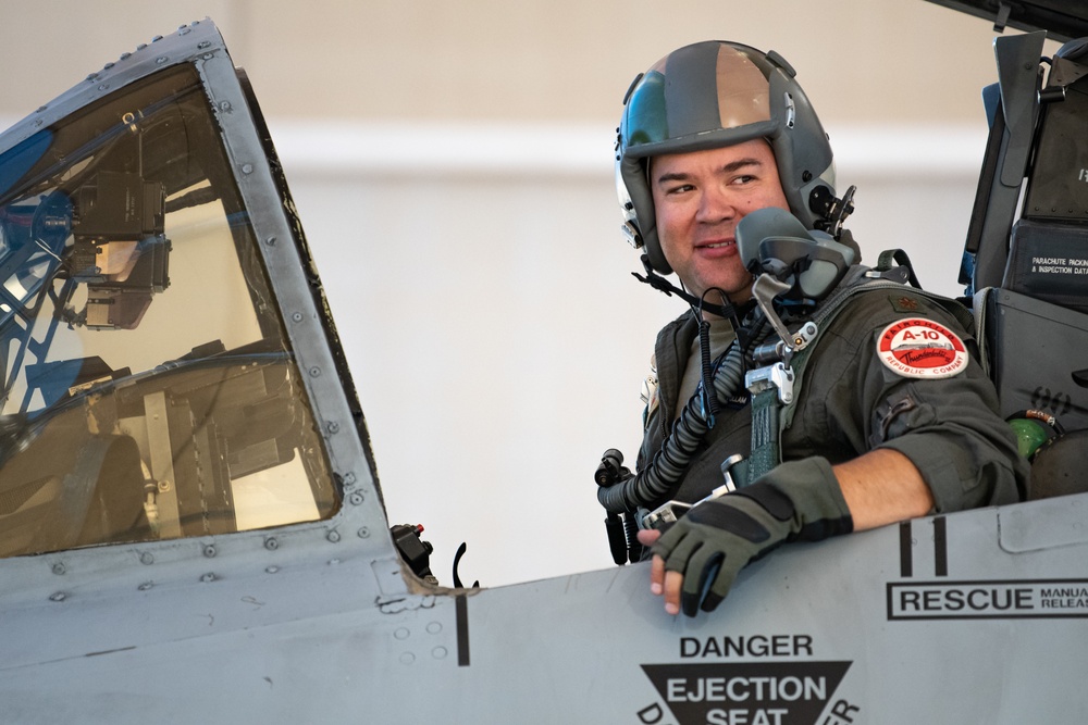 A-10 Demonstration Team practices for upcoming airshows