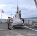 HSC 28 Sailors Load an MQ-8B Fire Scout onto USS Billings
