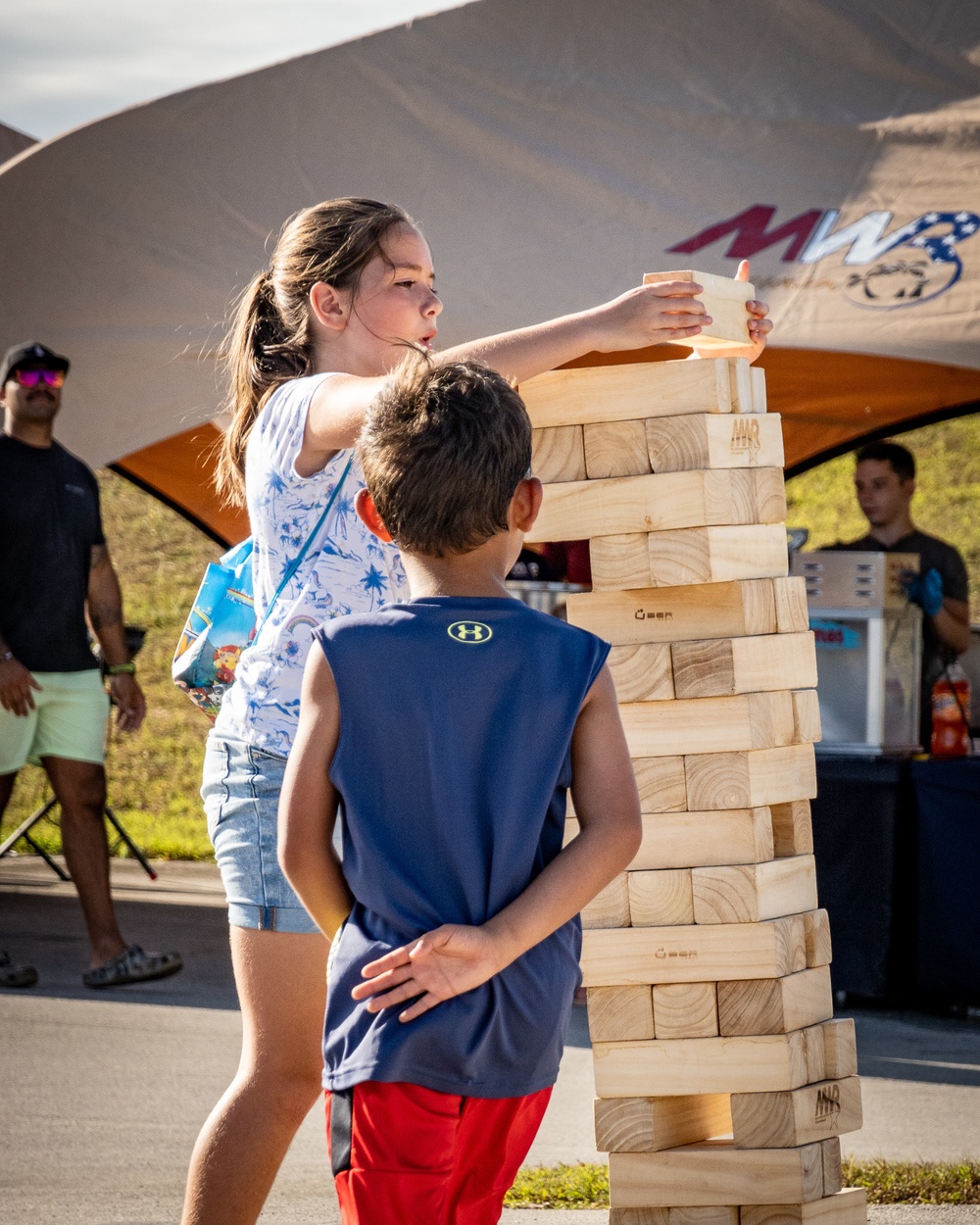 Families Turn Up for Jump House Carnival at Naval Base Guam