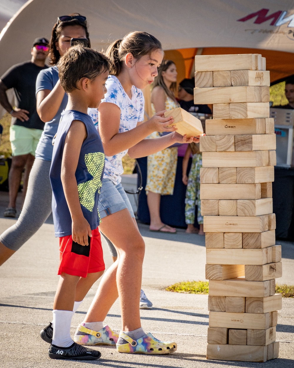 Families Turn Up for Jump House Carnival at Naval Base Guam