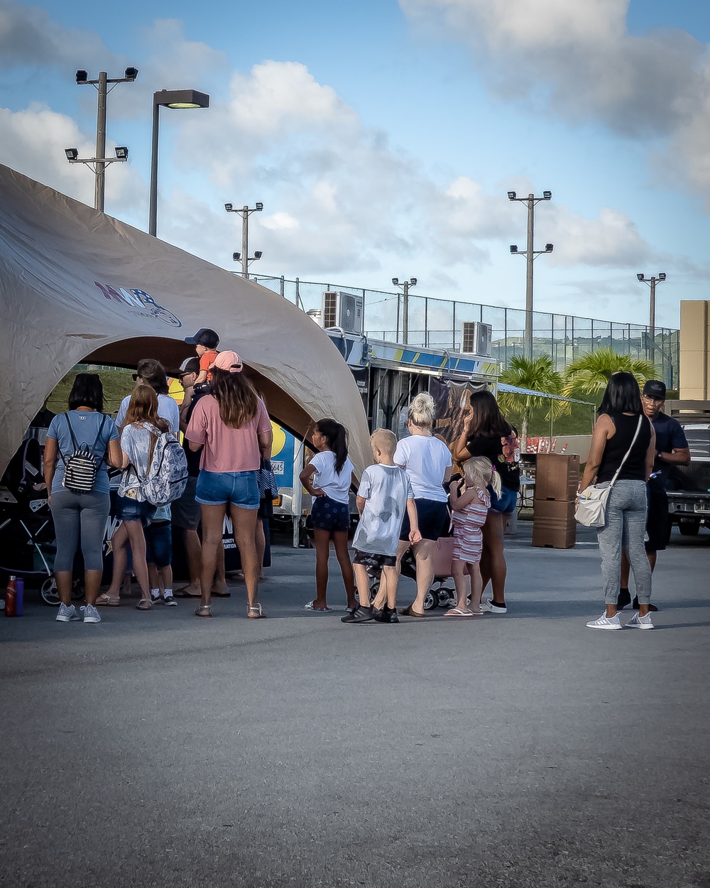 Families Turn Up for Jump House Carnival at Naval Base Guam