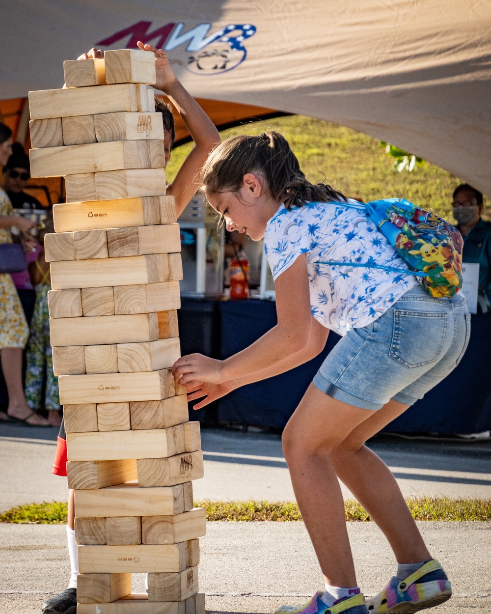 Families Turn Up for Jump House Carnival at Naval Base Guam