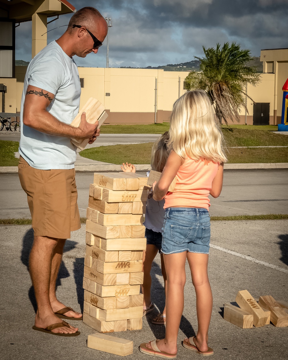 Families Turn Up for Jump House Carnival at Naval Base Guam