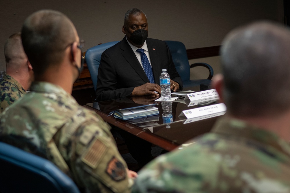SECDEF Visit to Peterson Space Force Base and Cheyenne Mountain Complex