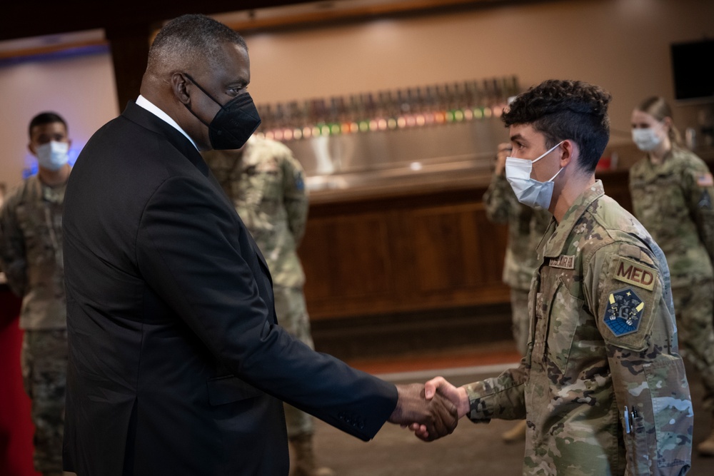 SECDEF Visit to Peterson Space Force Base and Cheyenne Mountain Complex