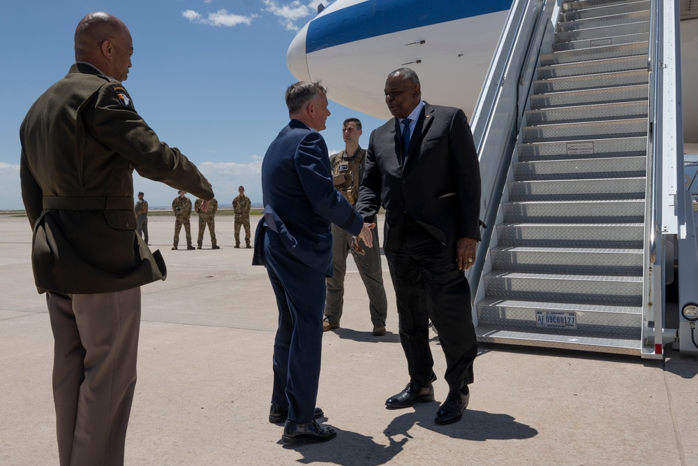 SECDEF Visit to Peterson Space Force Base and Cheyenne Mountain Complex